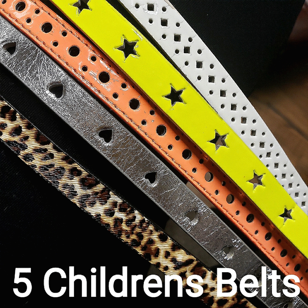 Set of 5 Girls Belts